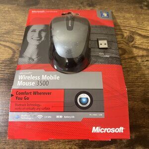 Microsoft Wireless Mobile 3500 Mouse New Sealed NIB Bluetrack GMF - 00030